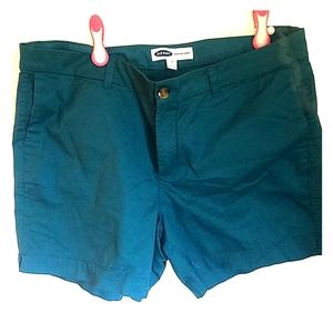 Teal shorts, size 16